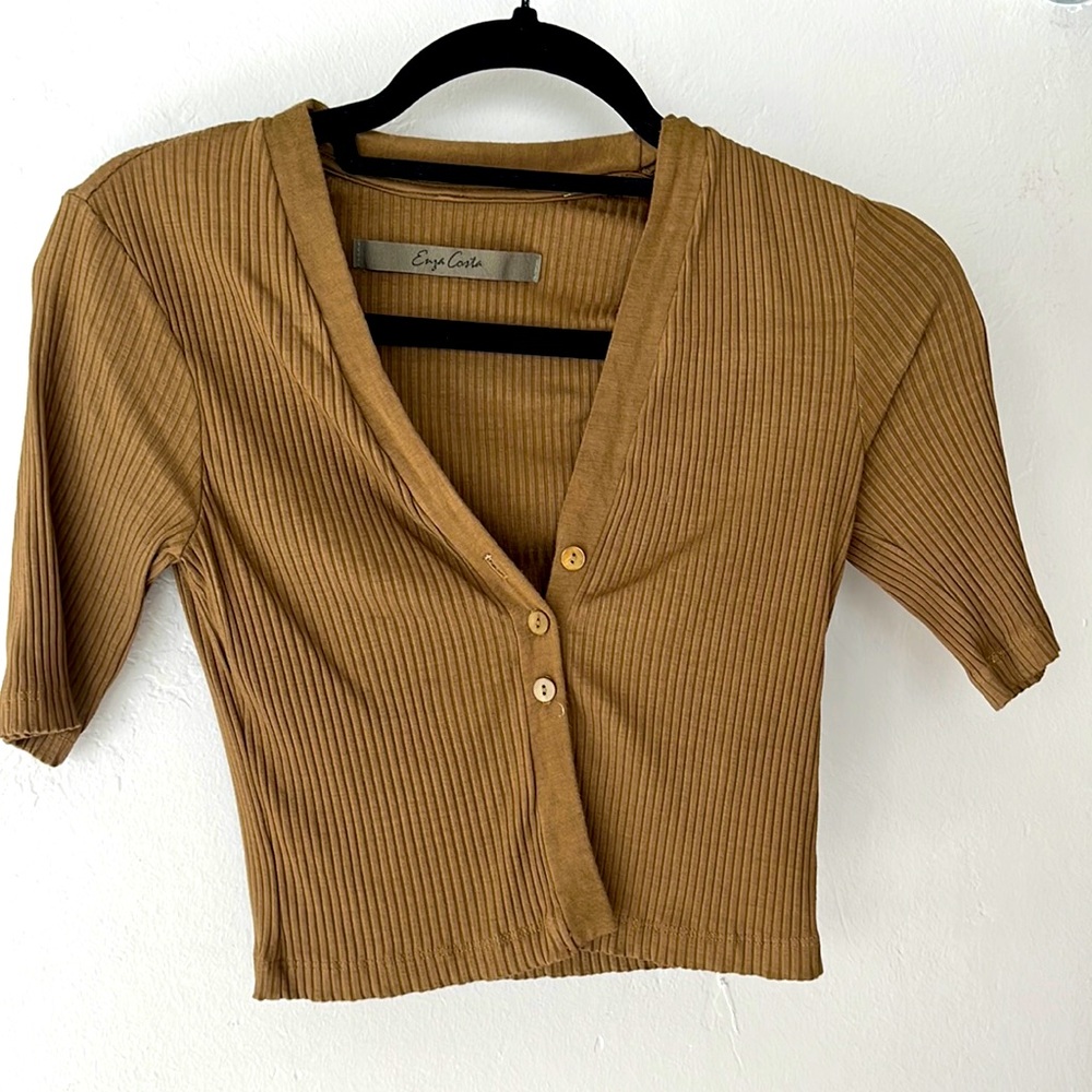 Enza Costa cropped cardigan